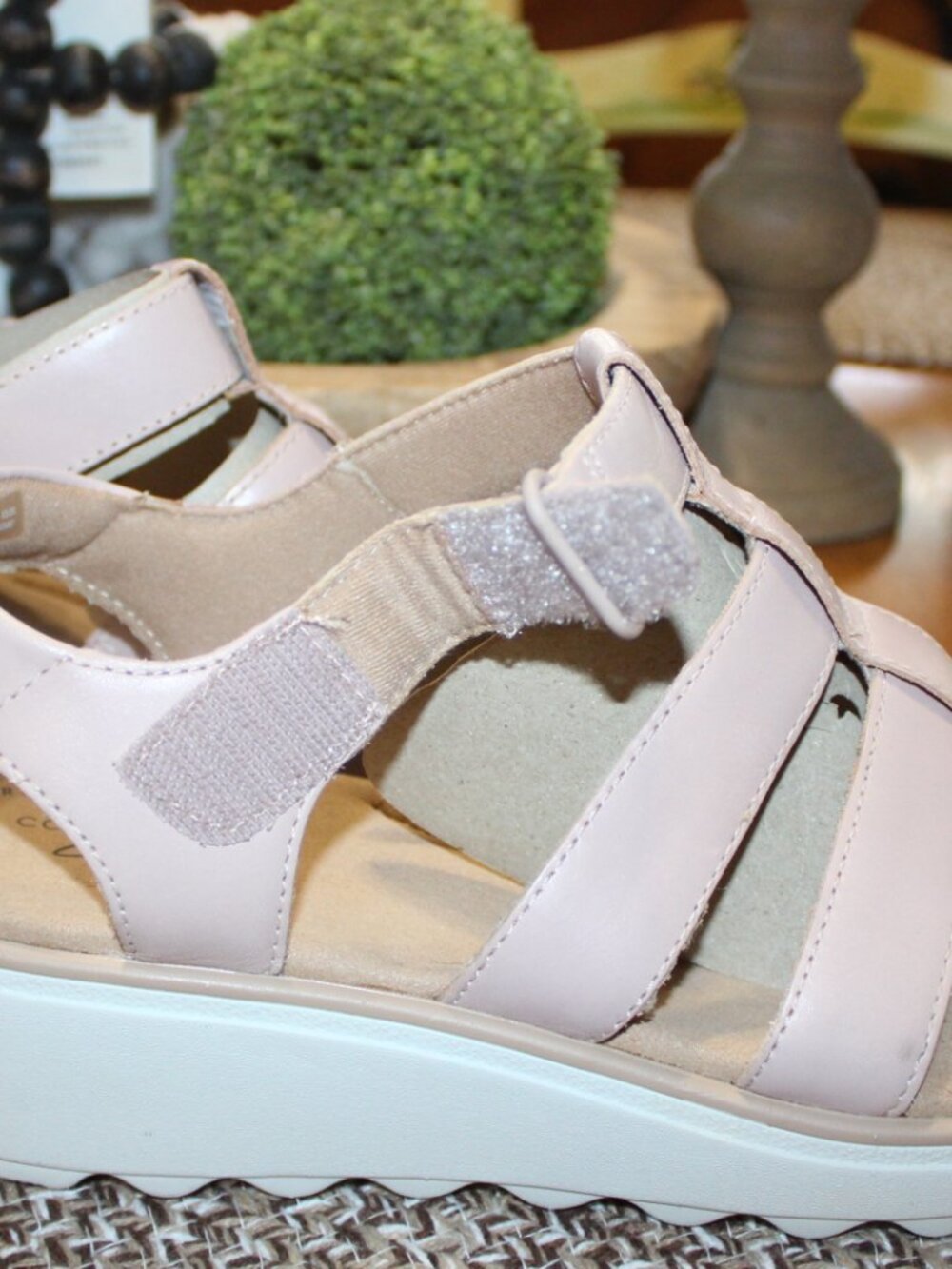NWT Clark Jillian Quartz (Dusty Rose) wedge sandals, women's 9 12 WIDE. NICE! - Picture 7 of 11